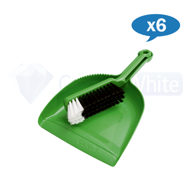 Oates Dustpan and Broom Set - Heavy Duty Cleaning Tools for Home, Kitchen & Garage - Ideal for Sweeping Floors, Pet Hair & Debris