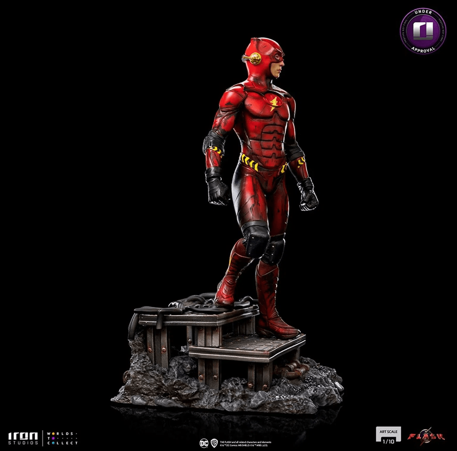 Iron Studios The Flash Movie Flash Alternate Version Art Scale 1/10 Statue - DC Comics Collectible Figure for Display & Home Decor