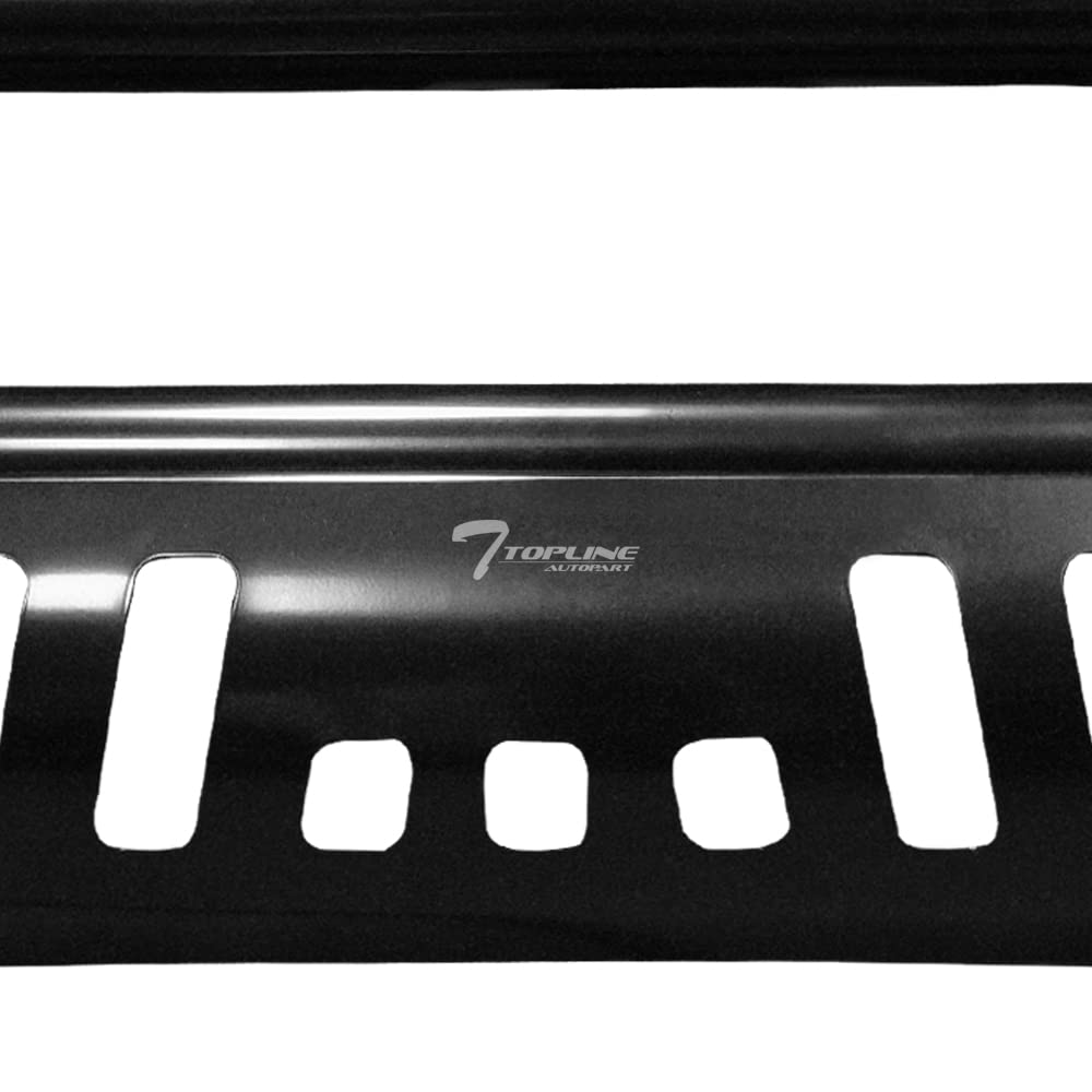 Black Bull Front Bumper Grill Guard with Skid Plate & 36W CREE LED Fog Lights for 05-11 Dodge Dakota & 06-09 Mitsubishi Raider - Off-Road Protection & Enhanced Visibility