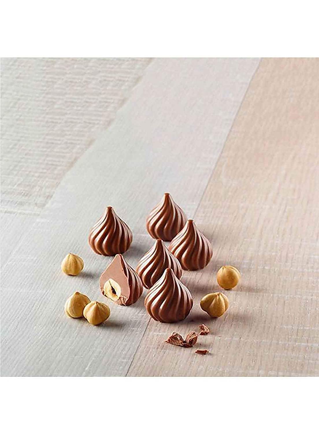 Kunya® 15 Cavity Modak Shape Silicone Chocolate Mold - Premium Food Grade Silicone Chocolate Molds for Ganesh Chaturthi, Diwali & Festive Treats - Perfect for Homemade Chocolates, Candies & Dessert Decorations