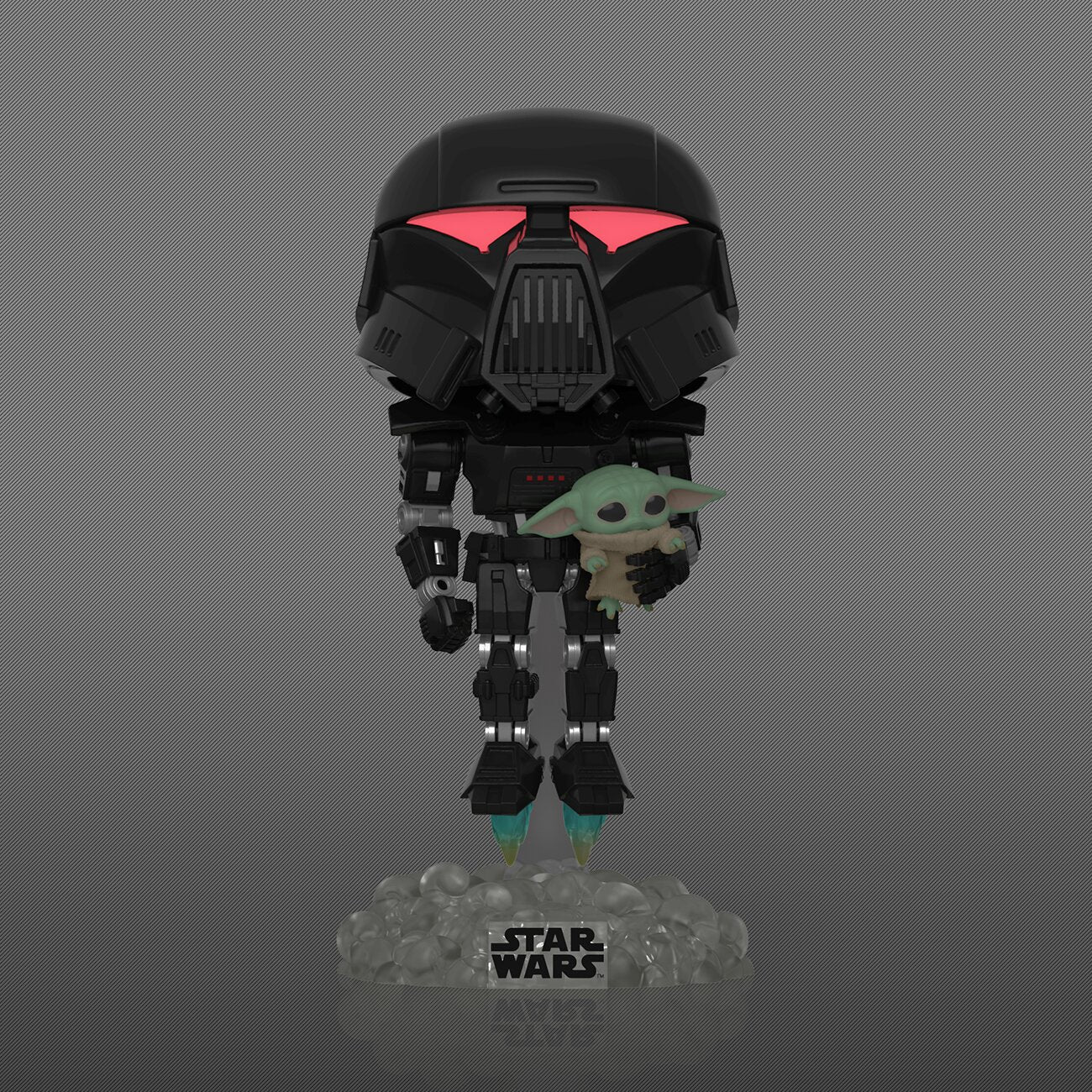 Funko Pop! Star Wars Dark Trooper with Grogu Collectible Vinyl Figure - Perfect for Display, Gifts, and Star Wars Fans