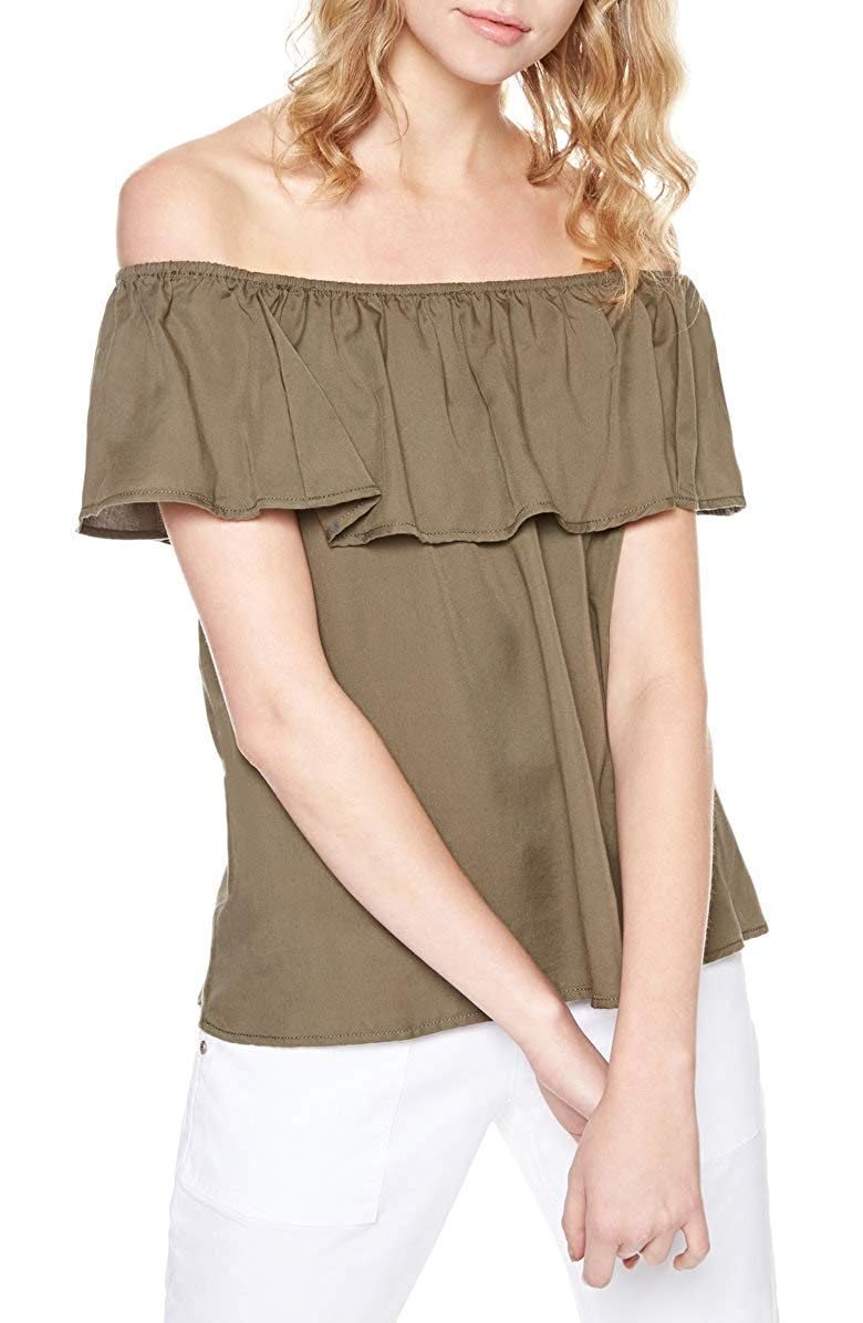 Sanctuary Women's Misha Baby Doll Blouse - Flowy Boho Chic Top for Casual Wear, Date Night & Summer Outfits