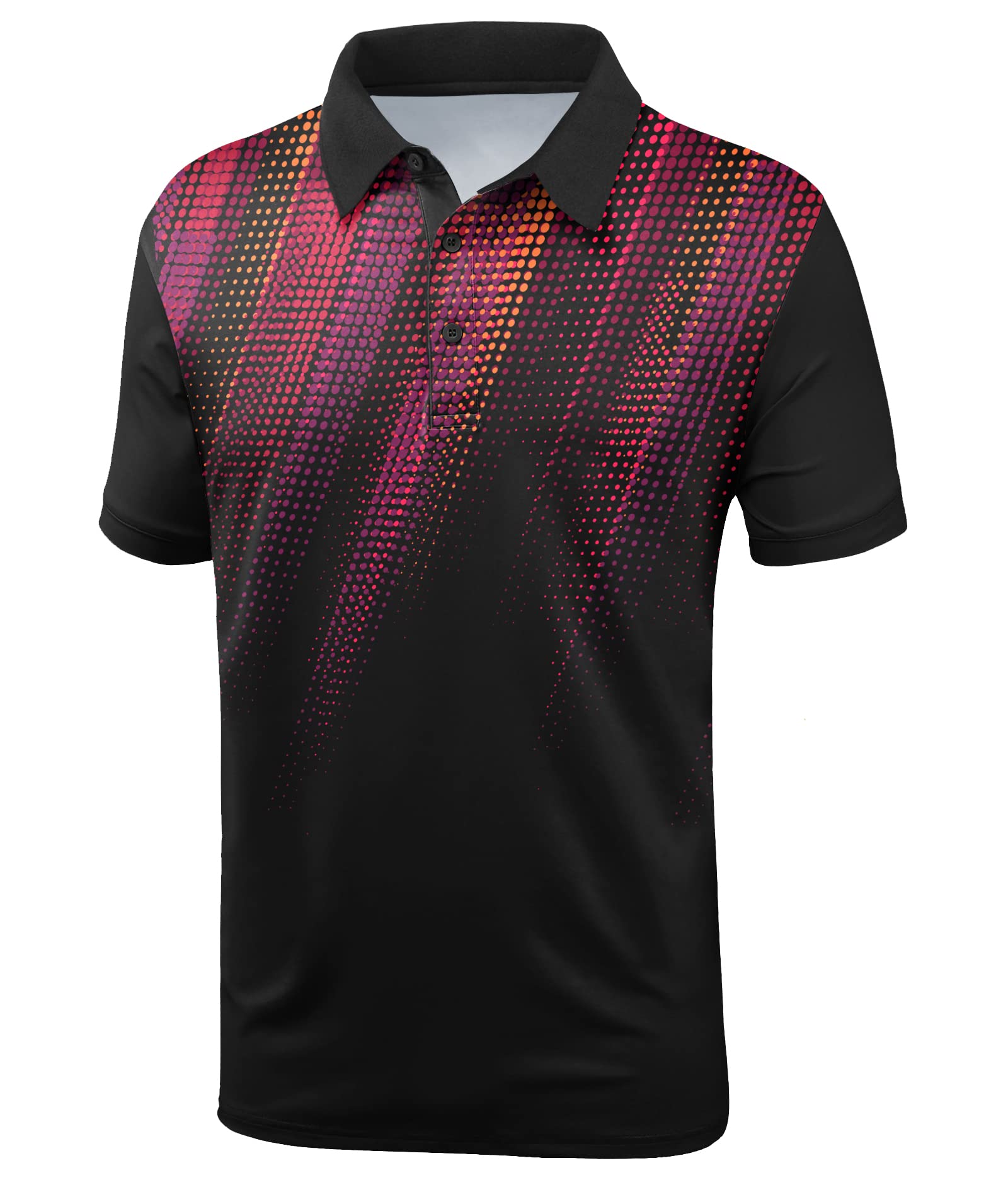 JACKETOWN Men's Lightweight Short Sleeve Golf Polo Shirts - Breathable Casual T-Shirt for Men - Perfect for Golf, Office & Summer Outdoor Activities