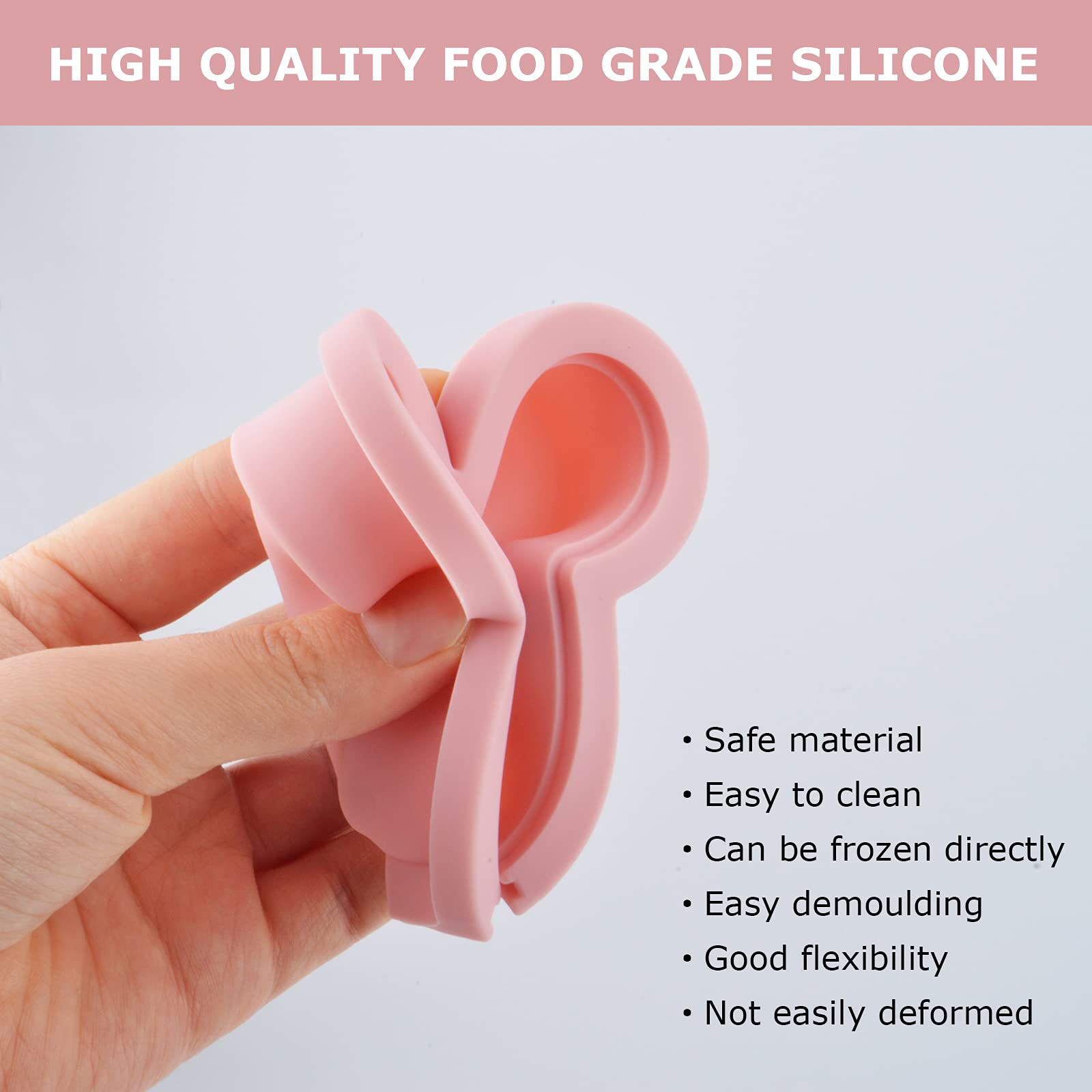 4Pcs Silicone Popsicle Molds with Lids & Reusable Sticks - BPA-Free Ice Pop Makers for Homemade Frozen Treats, Cakesicles, and DIY Desserts - Perfect for Kids, Baby, and Family Summer Fun