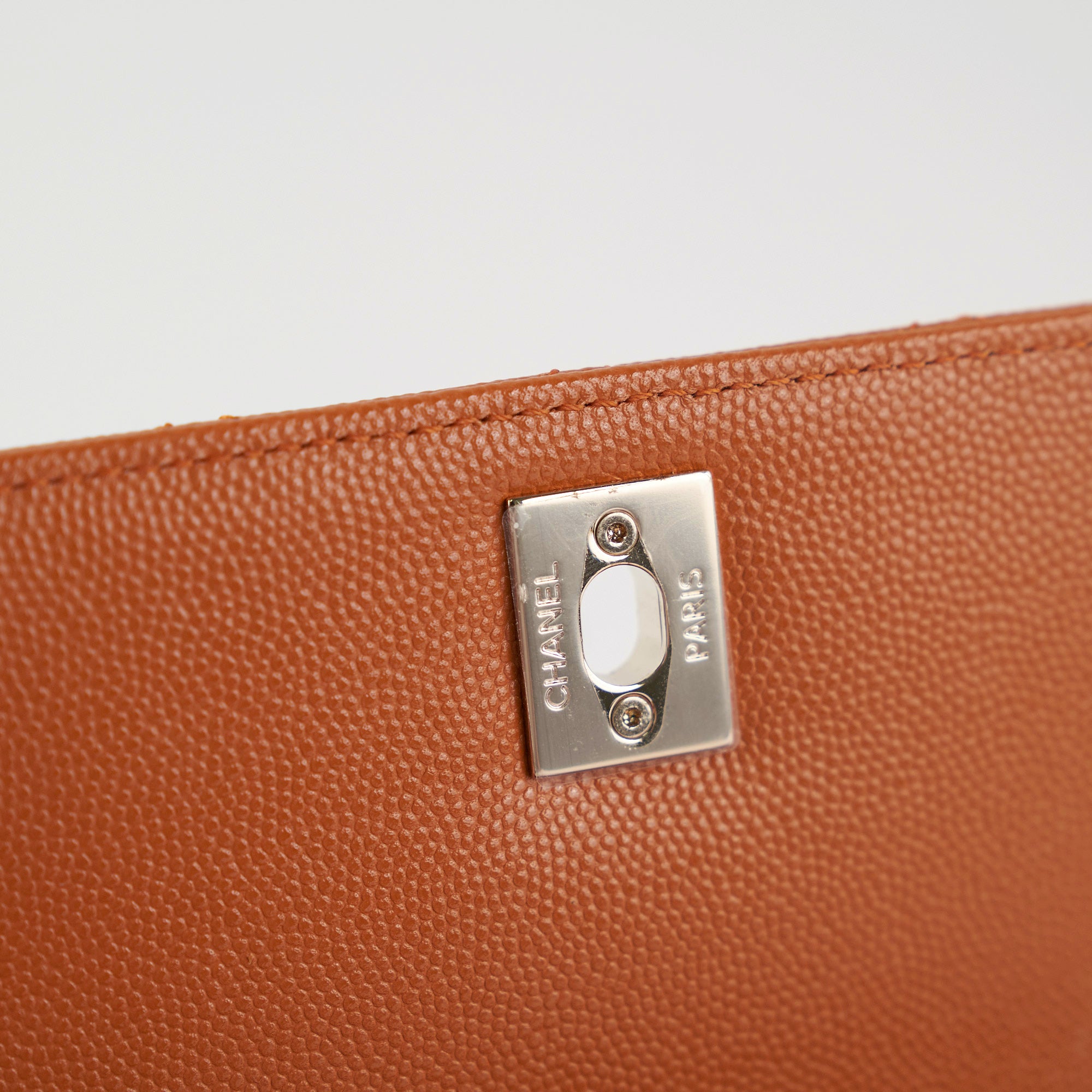 Chanel Mini Coco Handle Bag in Caviar Leather - Caramel Brown Crossbody Purse for Women | Perfect for Date Night, Parties & Everyday Luxury