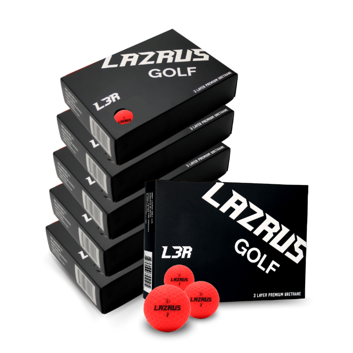 Lazrus L3R Premium 3-Piece Urethane Golf Balls for Men & Women - High Performance, Soft Feel, Long Distance - Perfect for Tournament Play & Practice Rounds