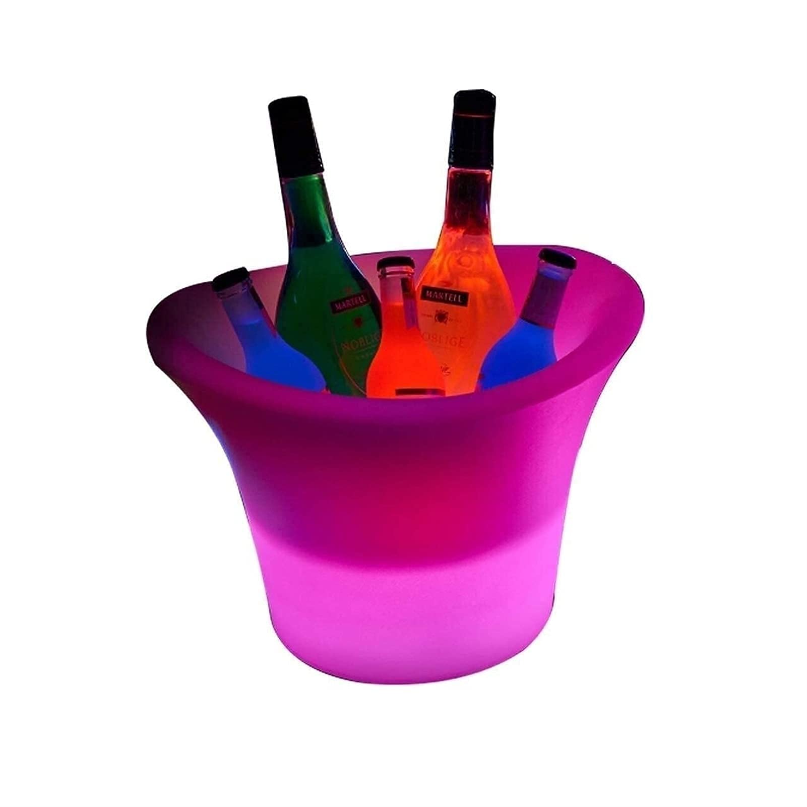 Colorful LED Ice Bucket 1.2L/2L - Champagne Wine Beer Cooler with Multi-Color Changing Lights for Party Home Bar KTV - Perfect for Weddings, Cocktail Parties & Outdoor Gatherings