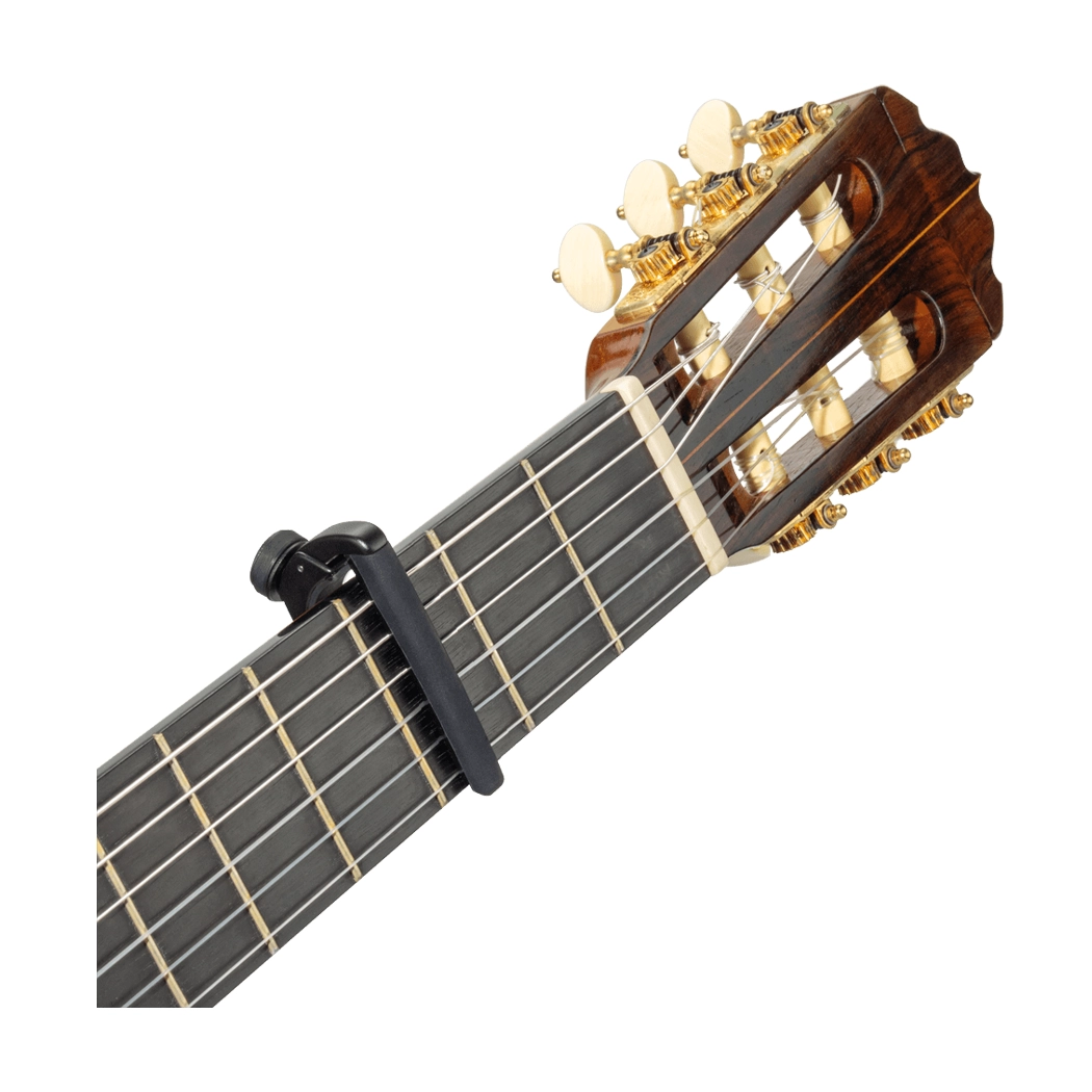 D'Addario Pro Plus Capo - Premium Guitar Capo for Acoustic & Electric Guitars - Black - Perfect for Live Performances, Studio Recording & Practice
