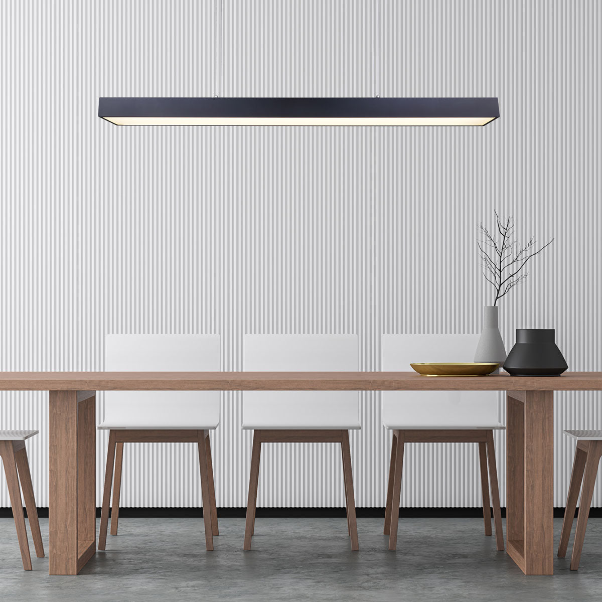 Canarm JACO 6-Light LED Matte Black Chandelier - Modern Farmhouse Ceiling Light Fixture for Dining Room, Living Room & Bedroom
