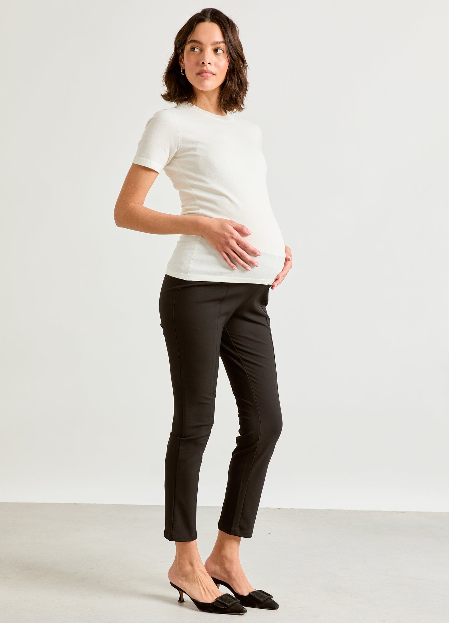 Eliza Softsculpt Sweater Tee - Women's Cozy Knit Top for Casual Wear & Layering | Perfect for Fall & Winter Outfits
