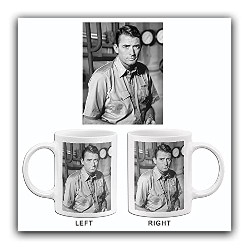 Gregory Peck - On The Beach Vintage Movie Still Coffee Mug - Collectible Film Memorabilia for Movie Lovers - Perfect for Coffee, Tea, or Display in Home Theater Room