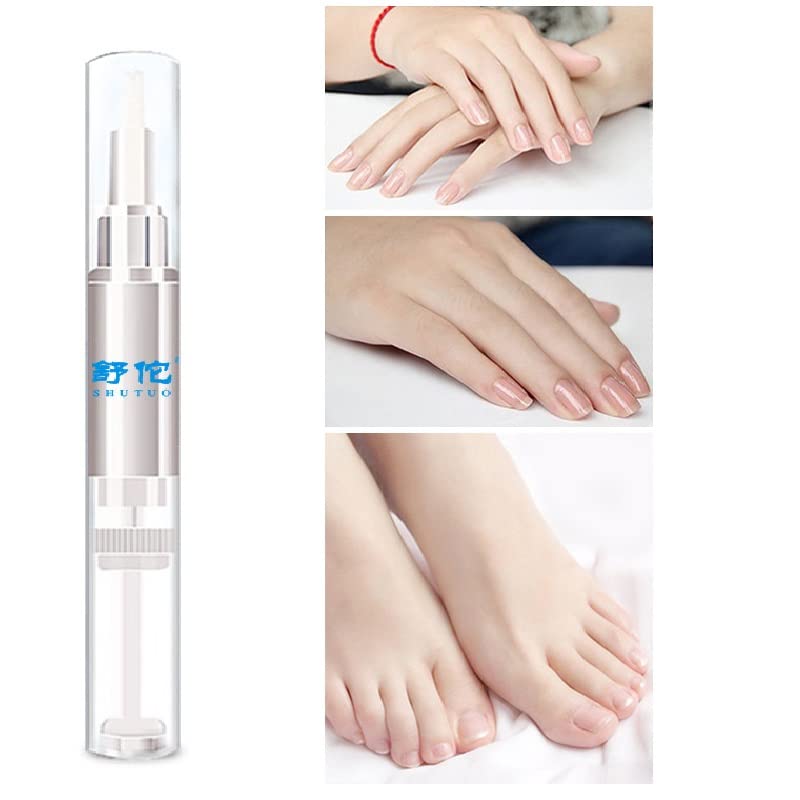 Herbal Nail Repair Pen - Nail Treatment for Stronger Fingernails & Toenails with Rich Nutrients (4 Pack) | Perfect for Damaged Nails, Manicures & Pedicures at Home