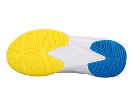 Li Ning Thunder Badminton Shoes for Kids - Breathable Lightweight White & Blue AYTT014-3 - Perfect for Indoor Sports & School PE Classes