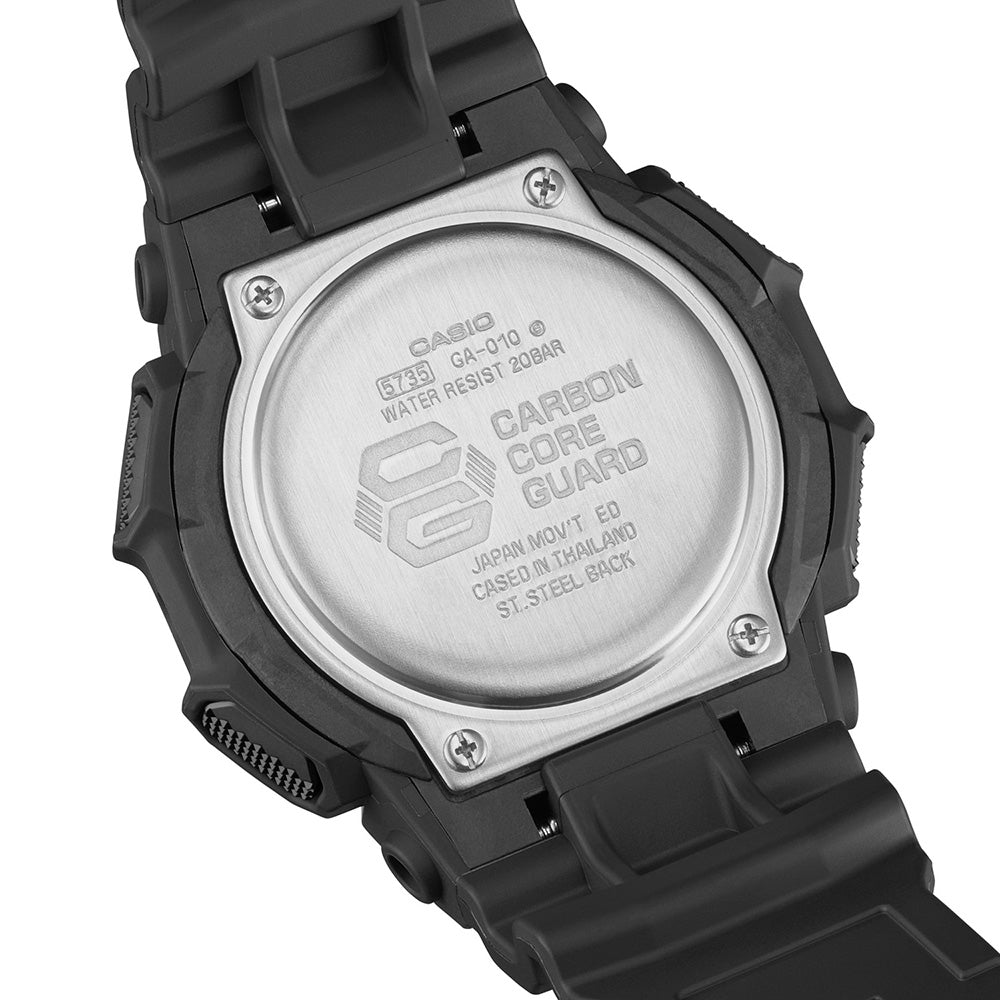G Shock GA010 1A Rugged Combi Watch - Shock Resistant Digital Analog Watch for Men - Perfect for Outdoor Adventures, Sports & Everyday Wear