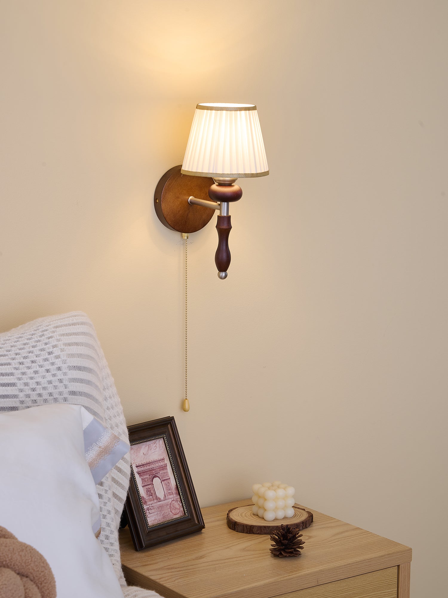 Clarendon Wall Lamp - Modern LED Sconce Light Fixture for Bedroom, Living Room & Hallway - Dimmable Indoor Lighting with Adjustable Arms - Energy Efficient Home Decor (Black)