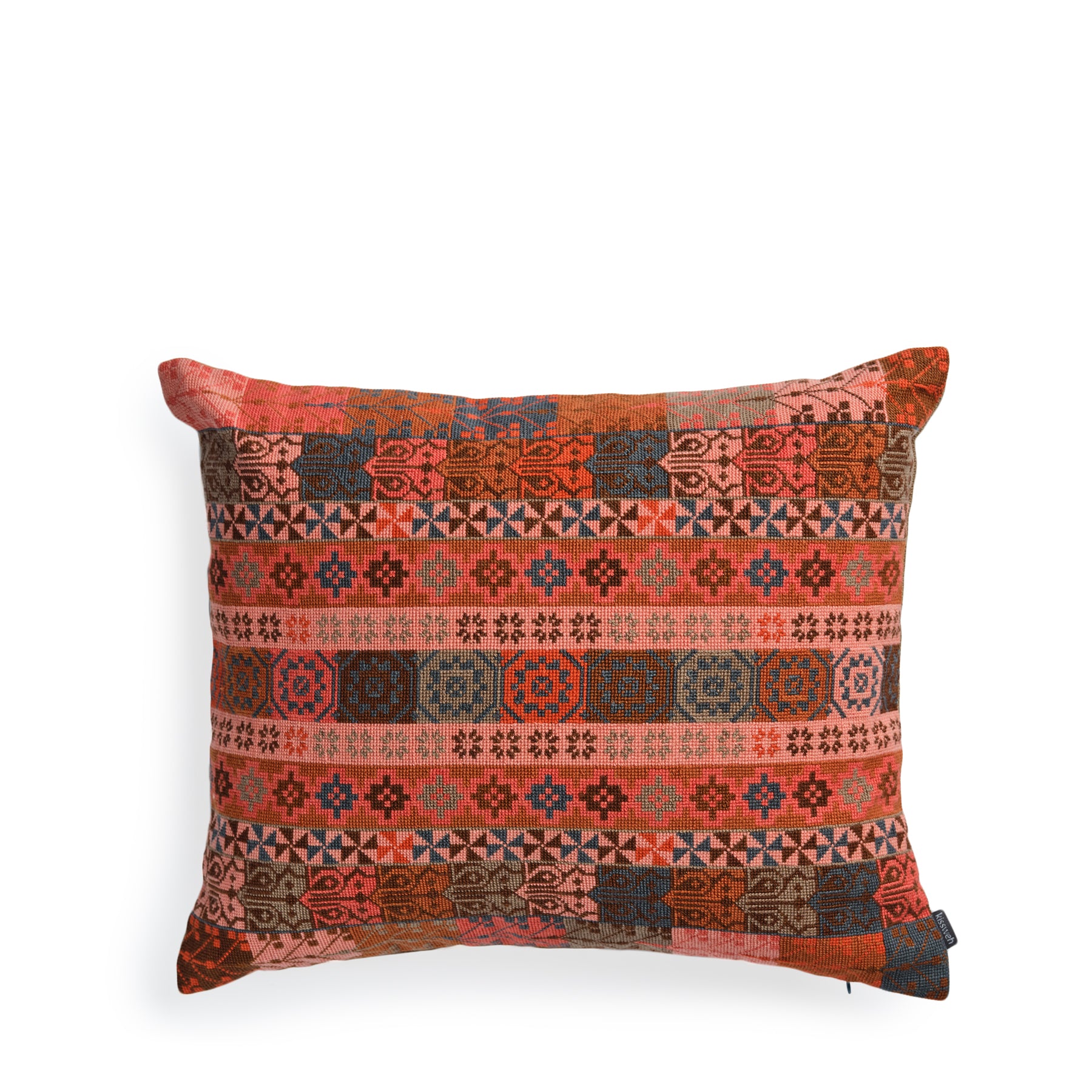 Malak Pillow in Burnt Orange - Soft & Supportive Decorative Throw Pillow for Sofa, Bed, Couch - Perfect for Living Room, Bedroom & Home Decor