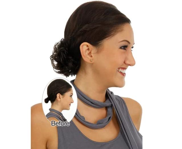 Messy Hair Donut Bun Hair Extension with Elastic Band - Synthetic Hairpiece for Wavy & Curly Hair - Perfect for Women & Girls Updos, Ponytails & Special Occasions