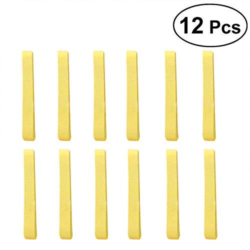 SIYAA 12-Pack Facial Sponge Sticks - Gentle Makeup Remover & Cleansing Sponges for Women & Men | Soft Exfoliating Face Wash Tools for Daily Skincare Routine, Travel & Spa Use