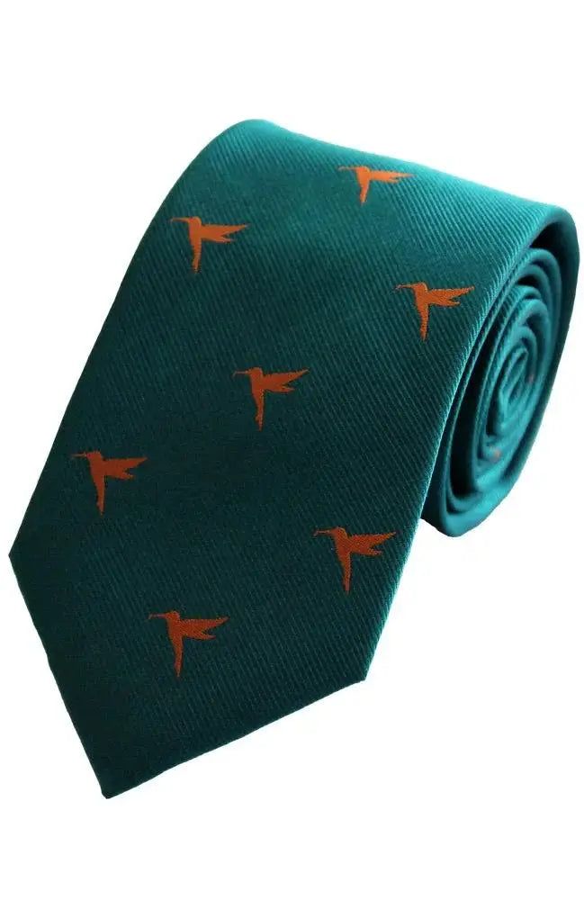LA Smith Country & Hobby Hummingbird Silk Neckties for Men - Elegant Formal Wear for Weddings, Business Meetings & Special Occasions