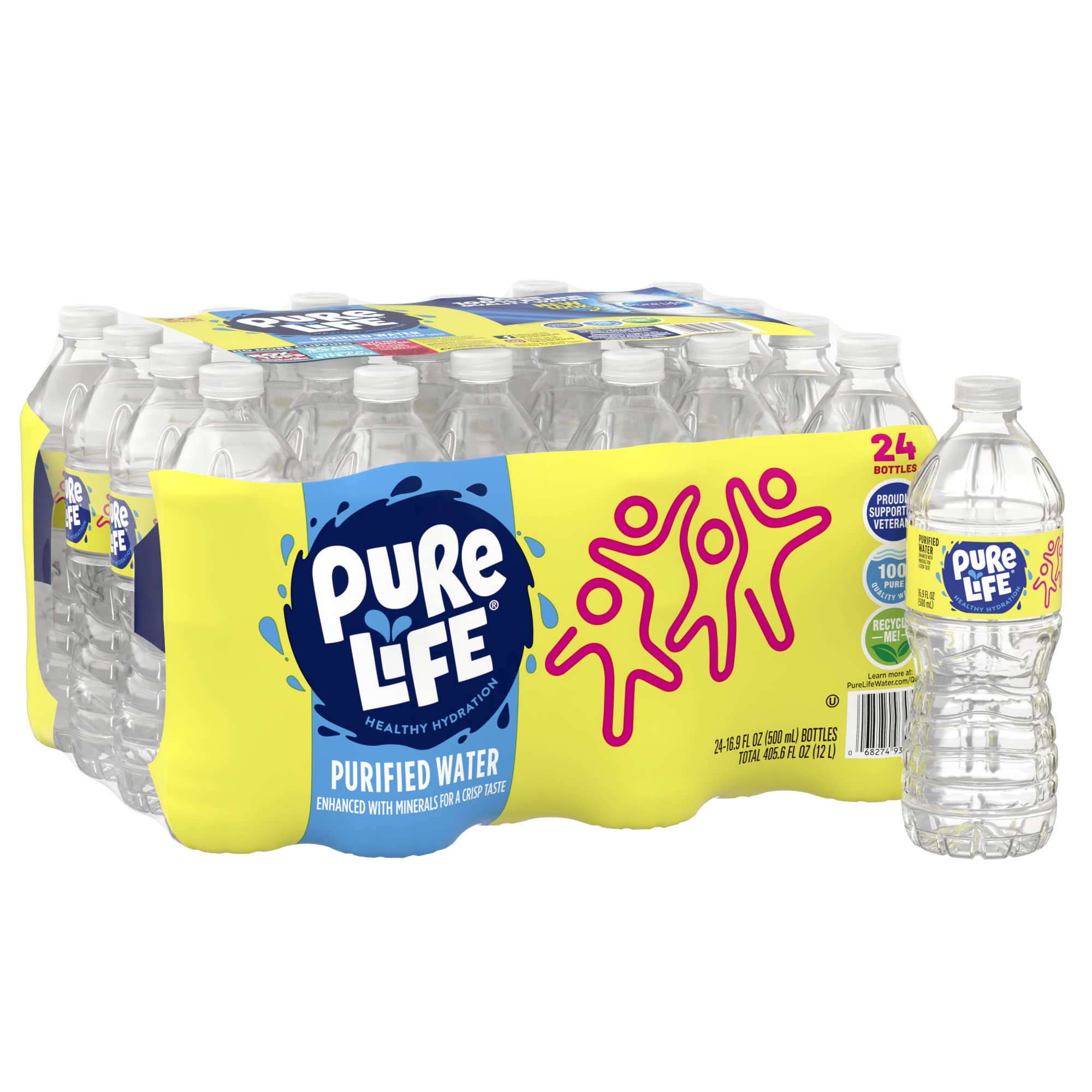 0.5 Liter Bottled Water - Pure & Refreshing Drinking Water for Home, Office, Gym & Outdoor Activities | BPA-Free Plastic Bottle | Pack of 24