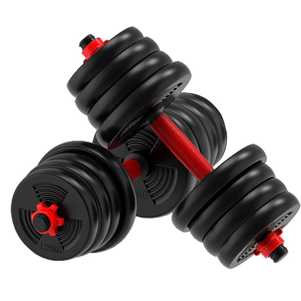 40KG Adjustable Dumbbell Set with Connecting Rod - Black Mongolian Bow Design for Home Gym & Strength Training | Perfect for Weightlifting, CrossFit & Fitness Enthusiasts