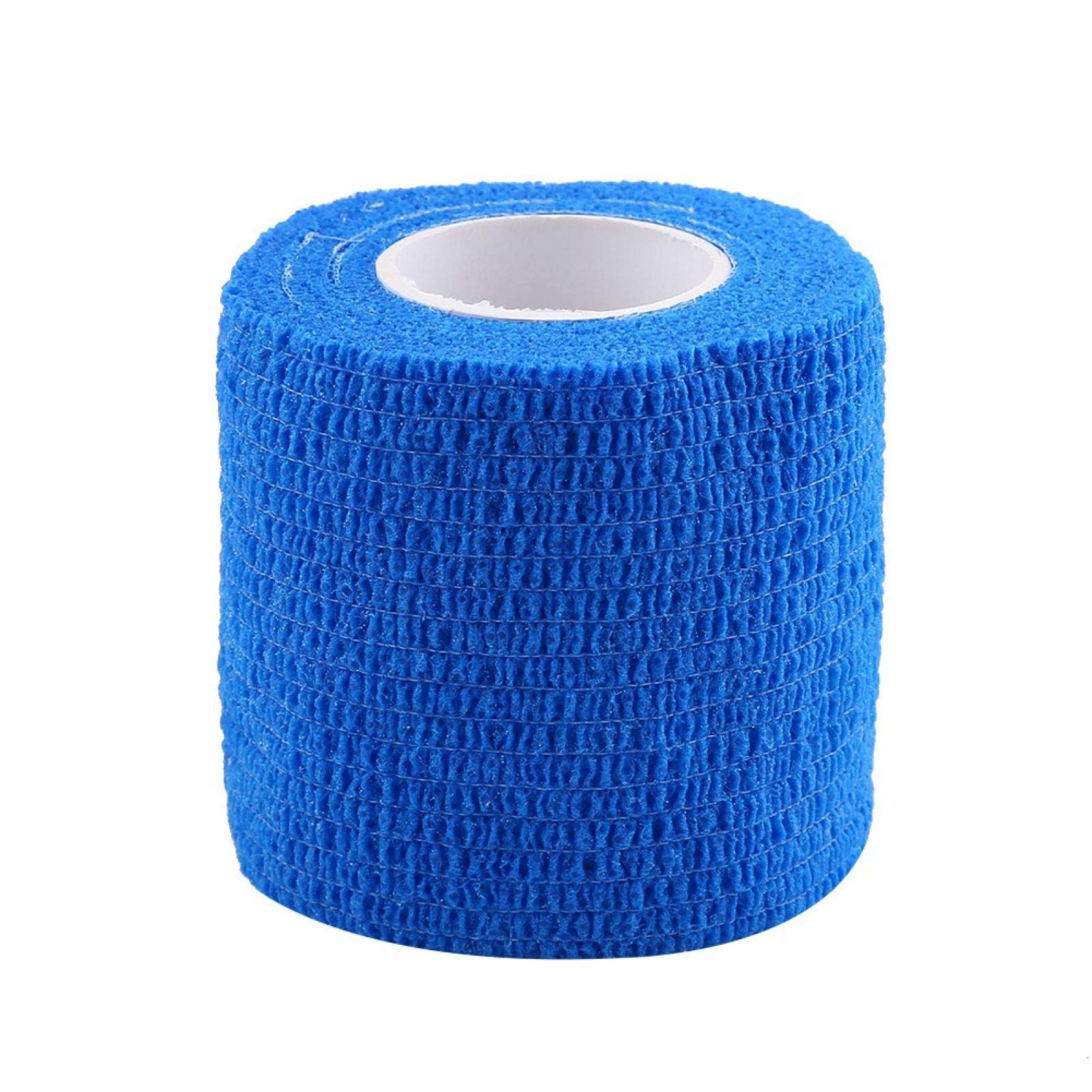**Waterproof Self-Adhesive Cohesive Bandage – 5 Rolls/Set for Finger, Joint & Ankle Support – Ideal for Sports Injuries, Sprains & Swelling – Perfect for Athletic Training, First Aid & Recovery (Blue)**