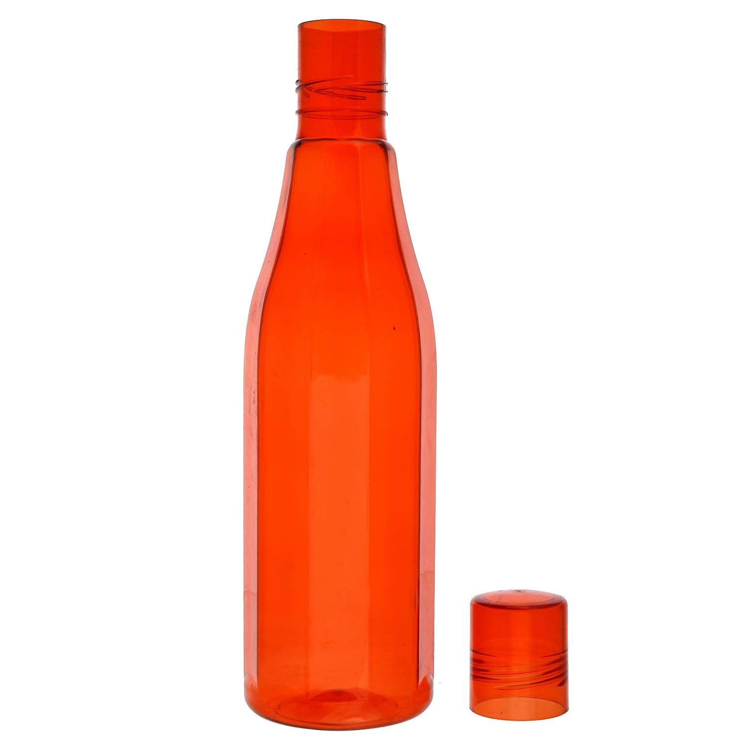 Kuber Industries 3-Piece Plastic Coral Fridge Water Bottle Set with Lids - 1000ml, Red | BPA-Free Drink Storage Containers for Juice, Milk & Water | Perfect for Home, Office & Outdoor Use