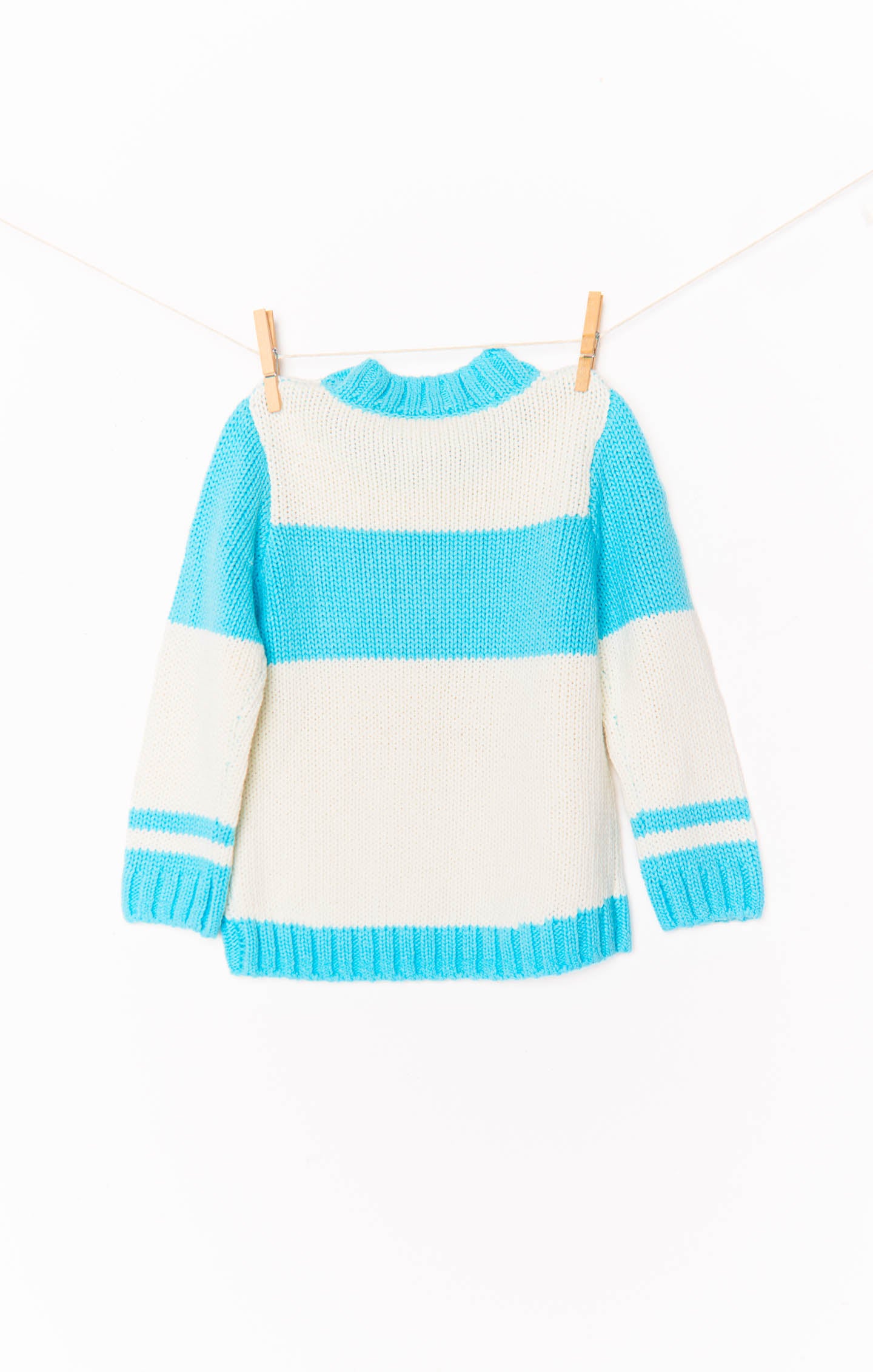 Powder Blue Mini Ski Sweater - Cozy Knit Pullover for Women - Perfect for Skiing, Snowboarding & Winter Outfits