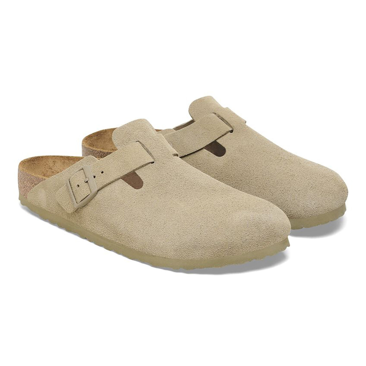 Boston Suede Shoes for Men - Faded Khaki Casual Sneakers for Walking, Travel & Everyday Wear