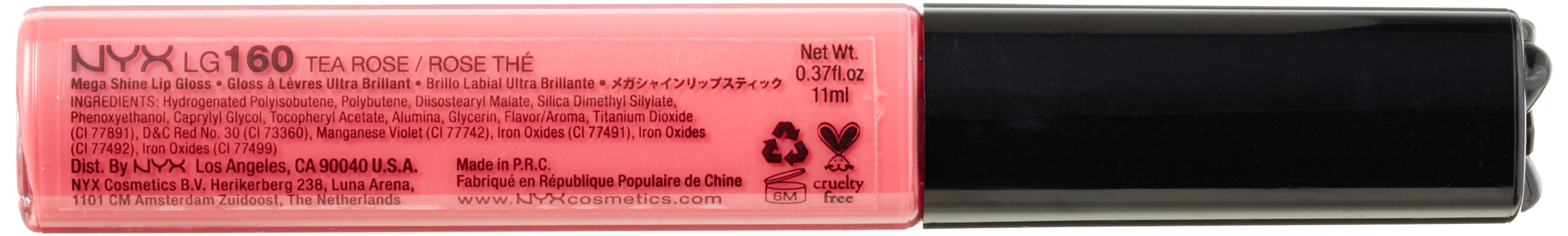 NYX Professional Makeup Mega Shine Lip Gloss - Tea Rose, 0.37 oz | Hydrating, Non-Sticky Formula for Full, Glossy Lips | Perfect for Everyday Wear & Special Occasions