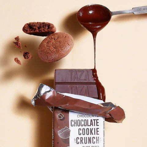 Organic 70% Dark Chocolate Bar with Cookie Crunch - Premium Taza Chocolate for Baking, Gifts & Healthy Snacks
