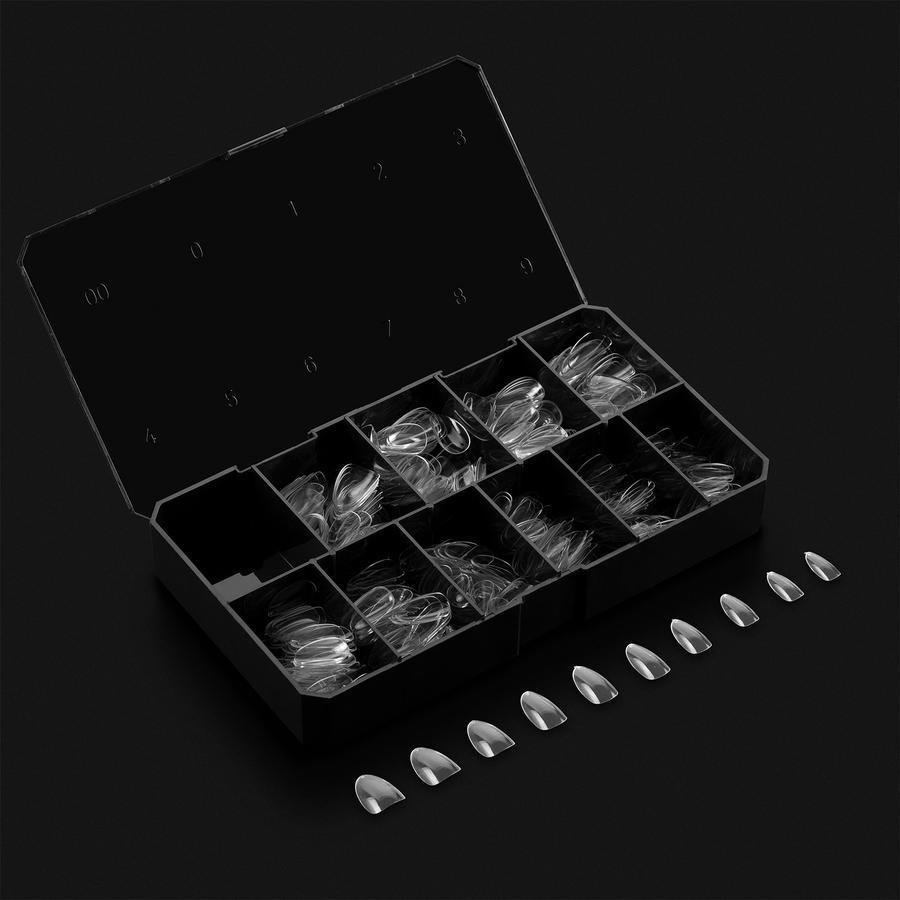 Apres Gel X Nail Extension Kit - 500 Pcs Sculpted Round Short Tips for Natural-Looking Nails | DIY Salon-Quality Manicures at Home | Perfect for Weddings, Parties & Everyday Wear