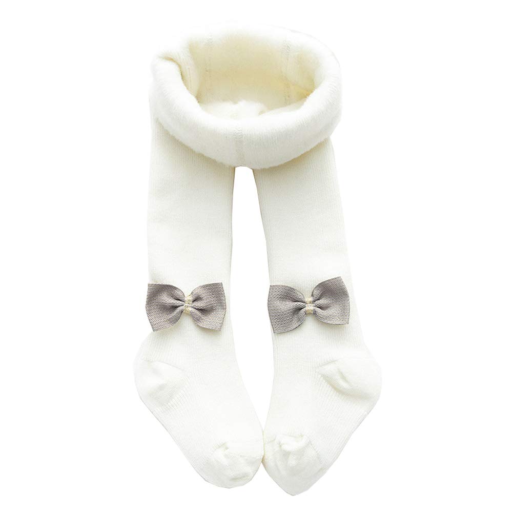 FASHIXD Fleece Lined Winter Warm Baby Toddler Girls Tights - Cable Knit Cotton Leggings & Stockings for Cold Weather - Plus Size 0-24 Months (Ideal for Playdates, Daycare & Winter Outfits)