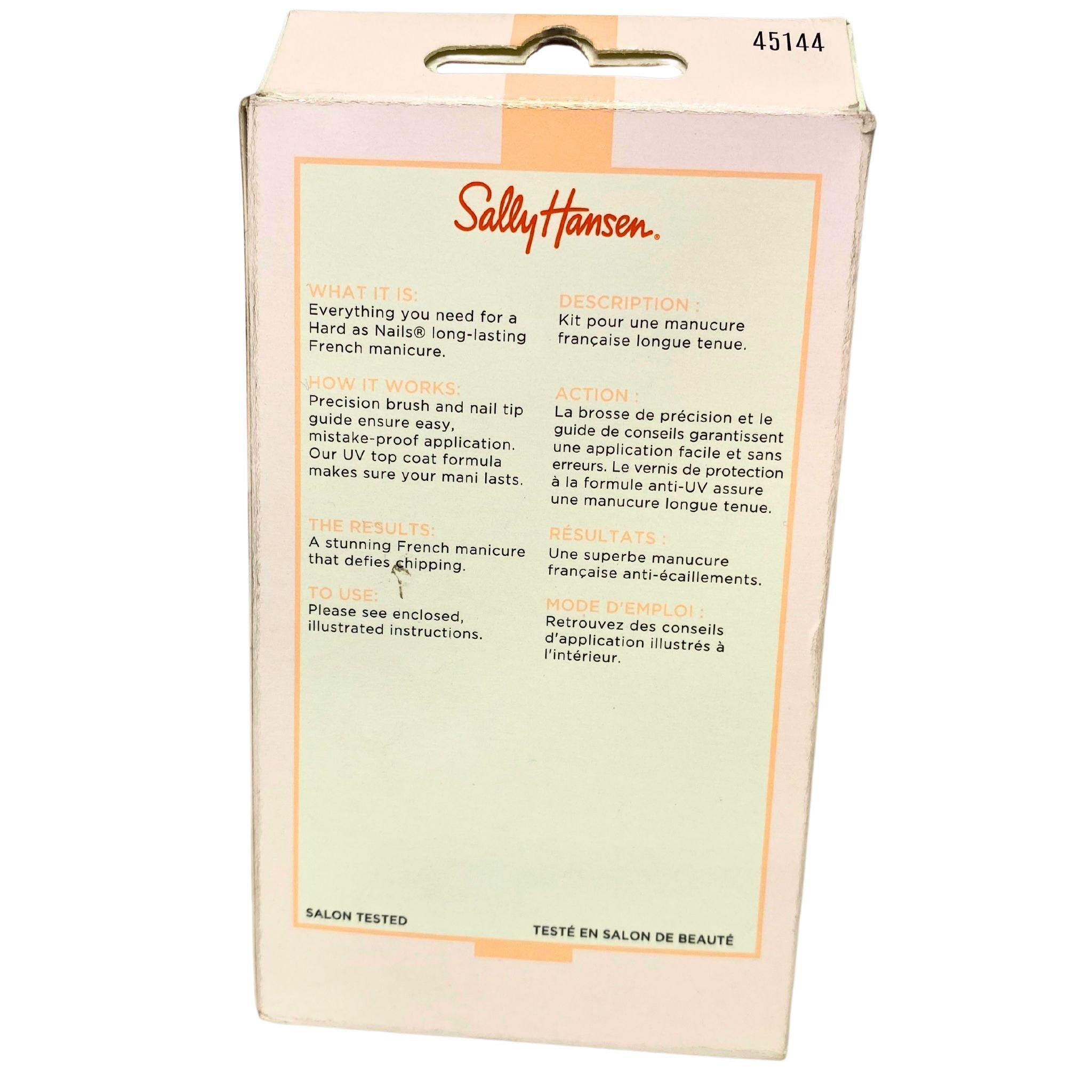 Sally Hansen Hard As Nails French Manicure Polish with Precision Control Brush - 0.45 oz (Pack of 55) - Perfect for Salon Professionals & At-Home Nail Care