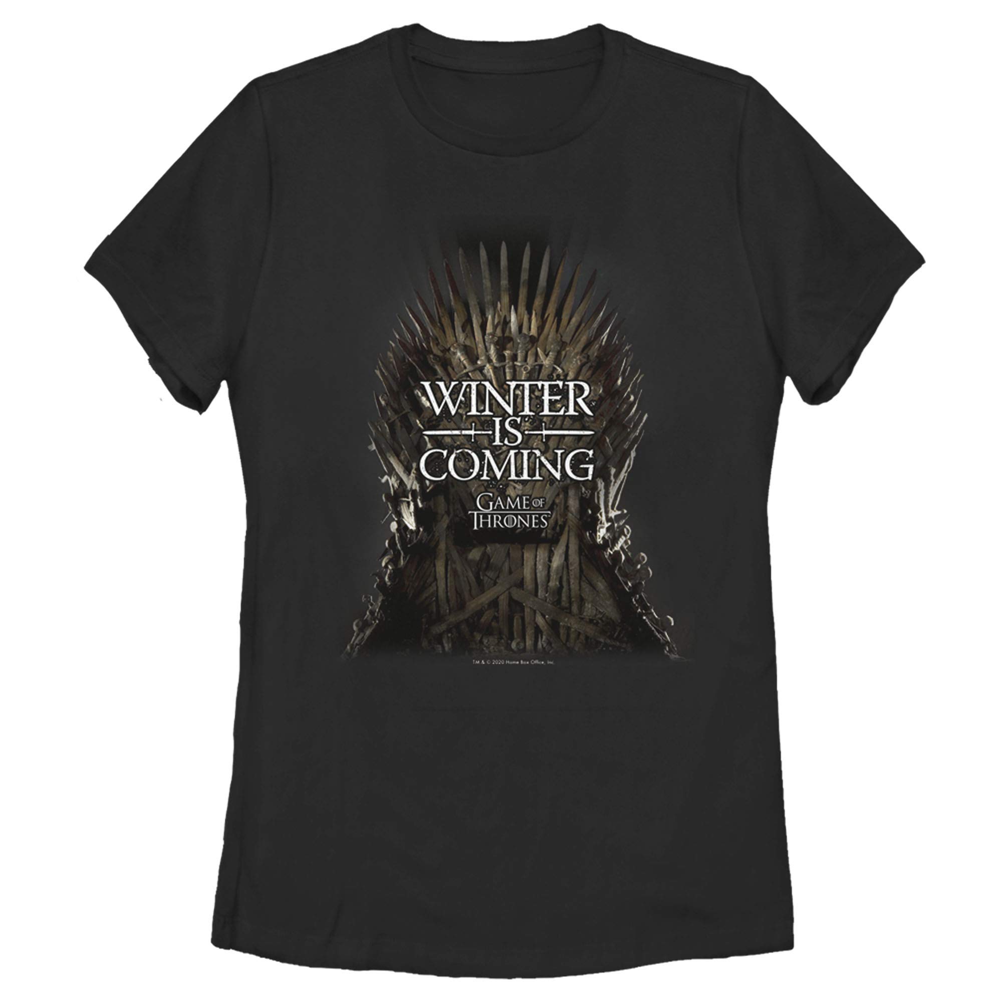 Women's Game of Thrones Iron Throne T-Shirt - Official Licensed GOT Merchandise - Perfect for Cosplay, Conventions & Fantasy Fans