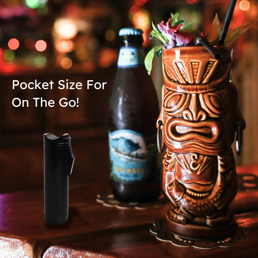 Hades Triple Torch Cigar Lighter - Windproof Butane Lighter for Cigars, Cigarettes & Outdoor Use - Premium Black Finish (Great for Camping, Travel & Gifts)