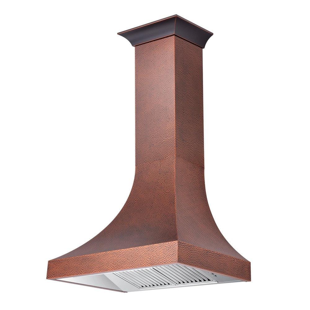 ZLINE Designer Series Hand Hammered Copper Finish Wall Range Hood (8632H) - Premium Kitchen Ventilation for Modern Homes, Perfect Over Stove, Island or Cooktop