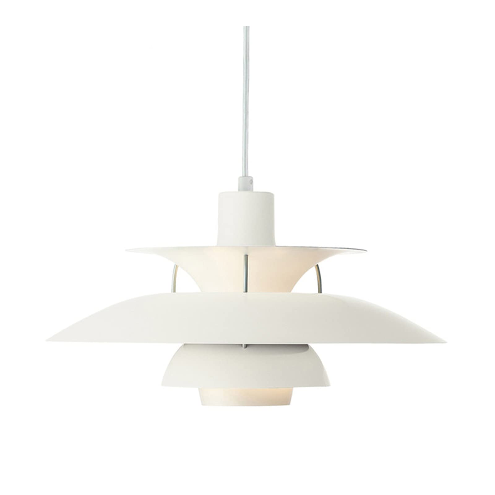 Modern UFO Chandelier Ceiling Light - Durable Aluminum LED Fixture for Kids Room, Living Room, Bedroom, Restaurant & Hallway - White (Perfect for Contemporary Home & Commercial Spaces)