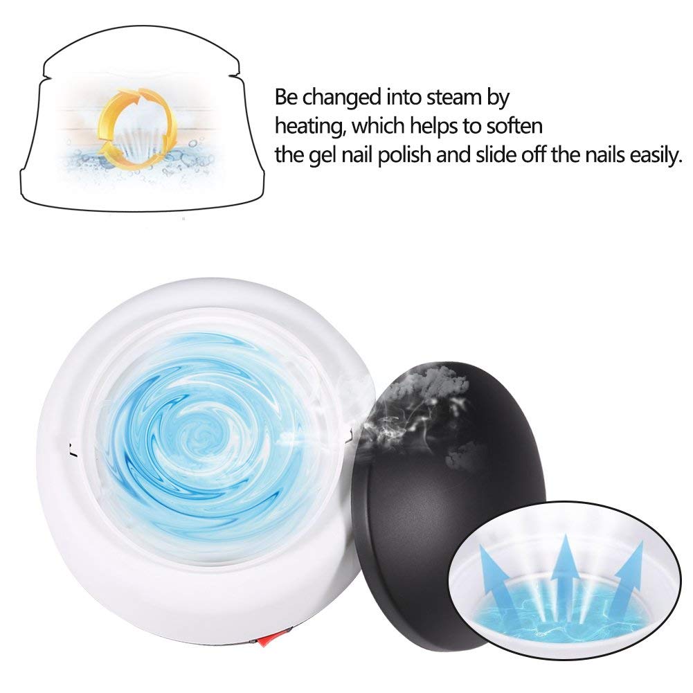 36W Electric Steam Nail Gel Remover Machine - Professional UV Polish Nail Steamer for Home & Salon Use | Perfect for Nail Art, Manicures & Pedicures