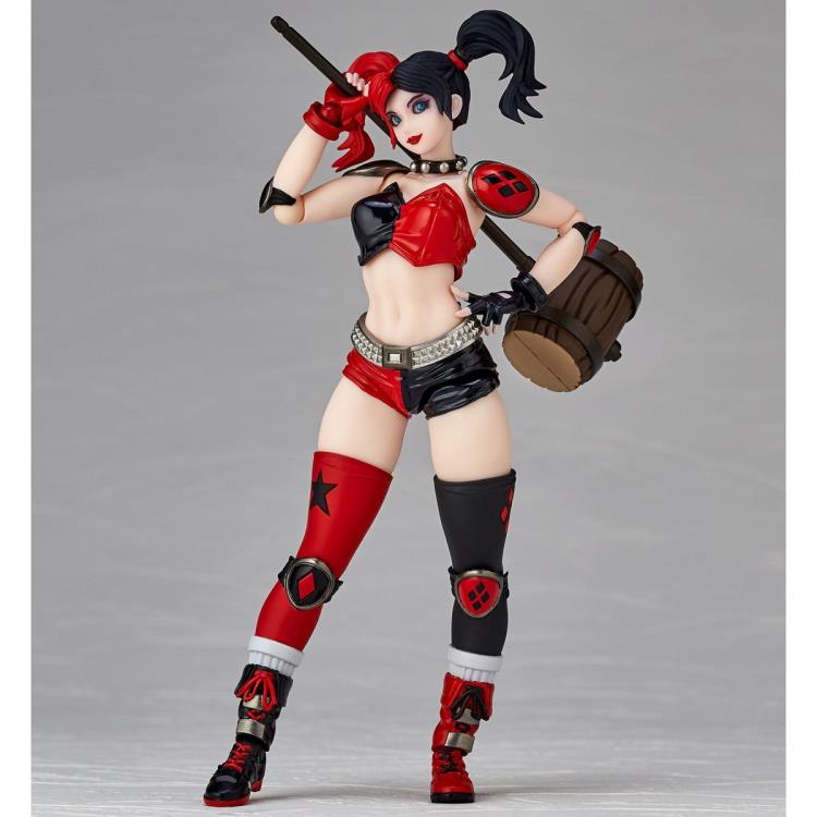 Amazing Yamaguchi Revoltech No.015 Harley Quinn Roller Derby Action Figure - Highly Poseable Collectible for DC Comics Fans & Display