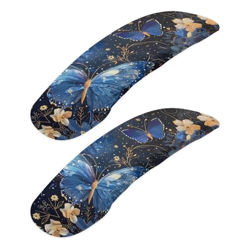 Aesthetic Blue Butterfly Floral