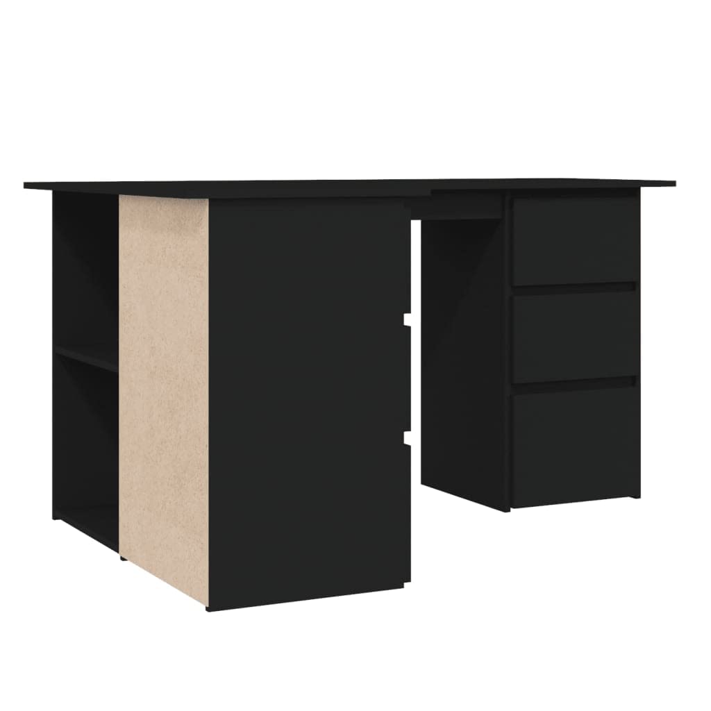 Industrial L-Shaped Corner Computer Desk 57.1