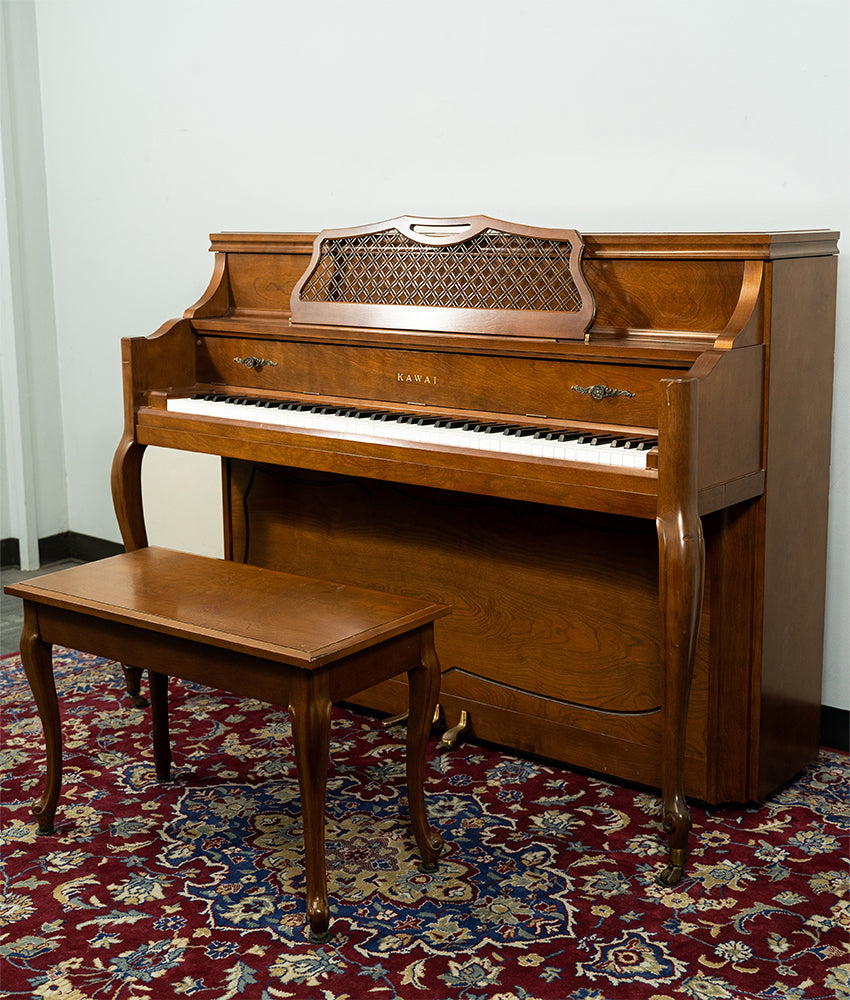 Vintage 1981 Kawai 43 802 F Walnut Upright Piano - Serial K1274152 | Used | Perfect for Home, Studio & Music Education