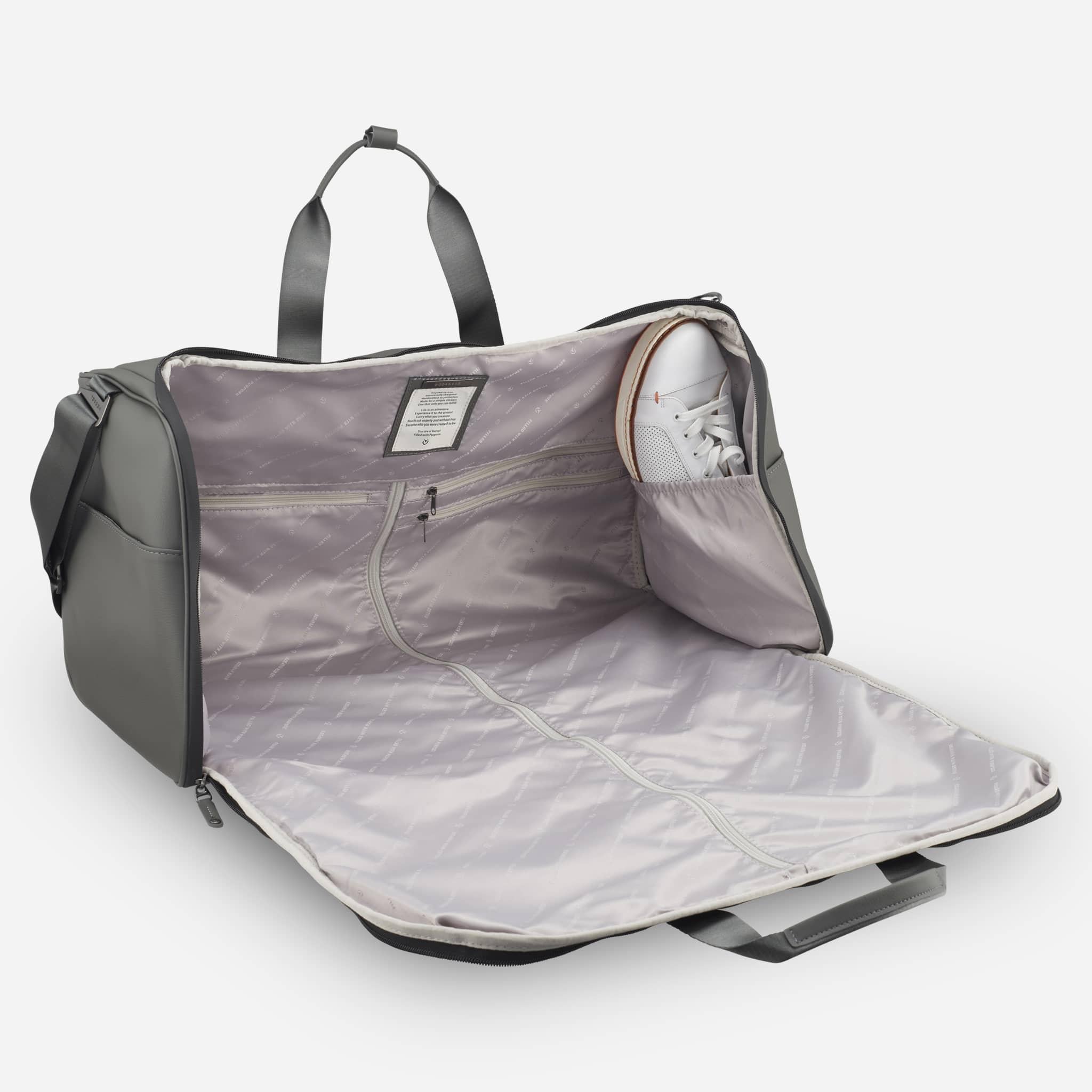 Premium Signature Garment Duffel Bag - Large Travel Duffel for Gym, Work & Weekend Trips - Durable Waterproof Carryall with Shoulder Strap - Perfect for Sports, Business Travel & Outdoor Adventures