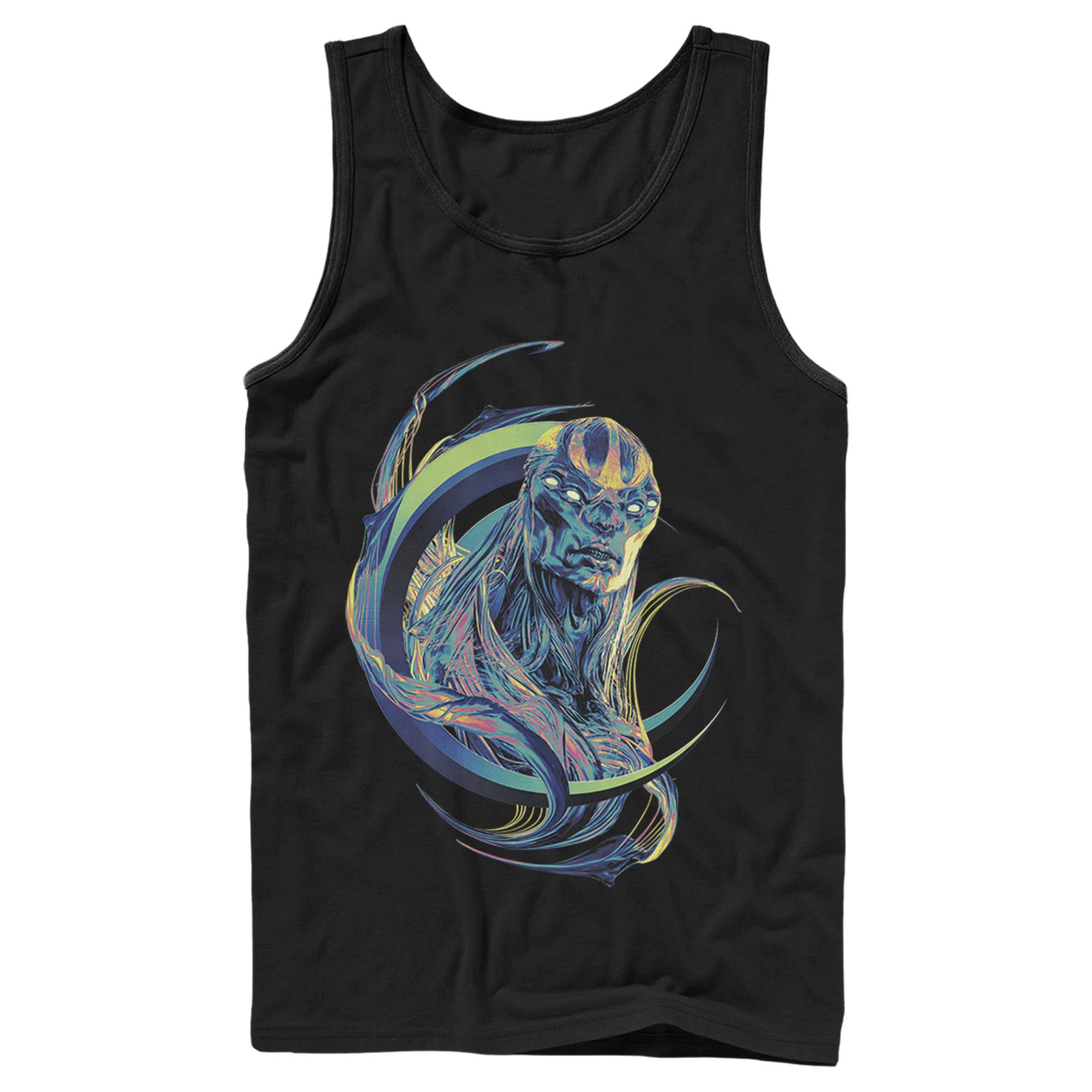 Marvel Eternals Kro Graphic Men's Tank Top - Colorful Superhero Muscle Shirt for Gym, Cosplay & Summer Outfits