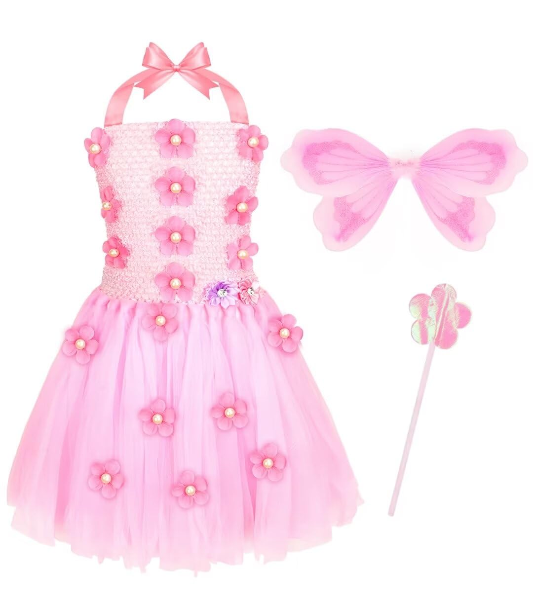 Princess Dress Up Costume Set for Girls Ages 3-6 Years | Kids Royal Party Dress with Tiara & Accessories | Perfect for Birthday Parties, Halloween & Pretend Play