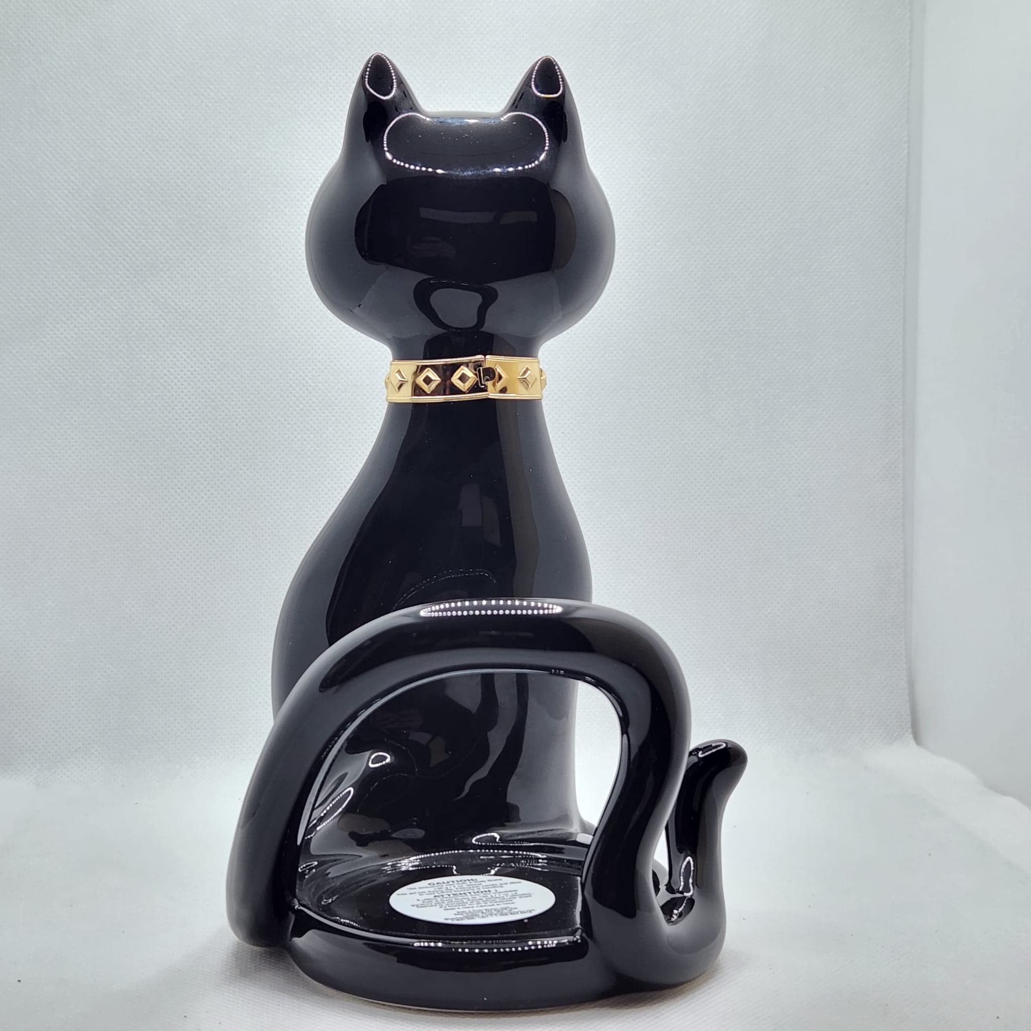 Black Cat Halloween Candle Holder for Bath & Body Works & White Barn 1-Wick Candles - Spooky Home Decor for Fall & Halloween Parties (Candle Not Included)