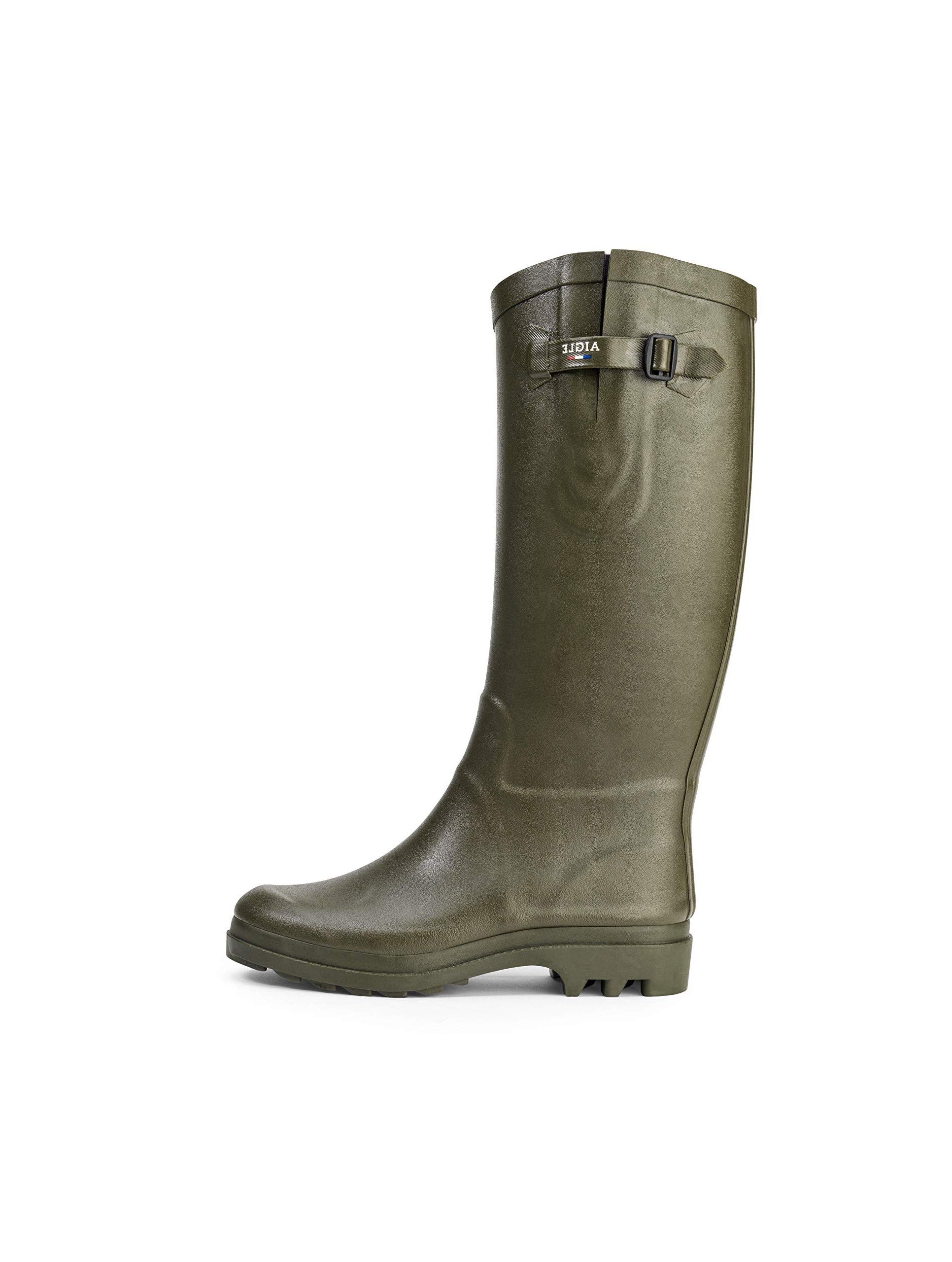 Aigle Women's Waterproof Hunting Wellington Boots - Comfortable Rubber Rain Boots for Outdoor, Farm & Countryside Activities
