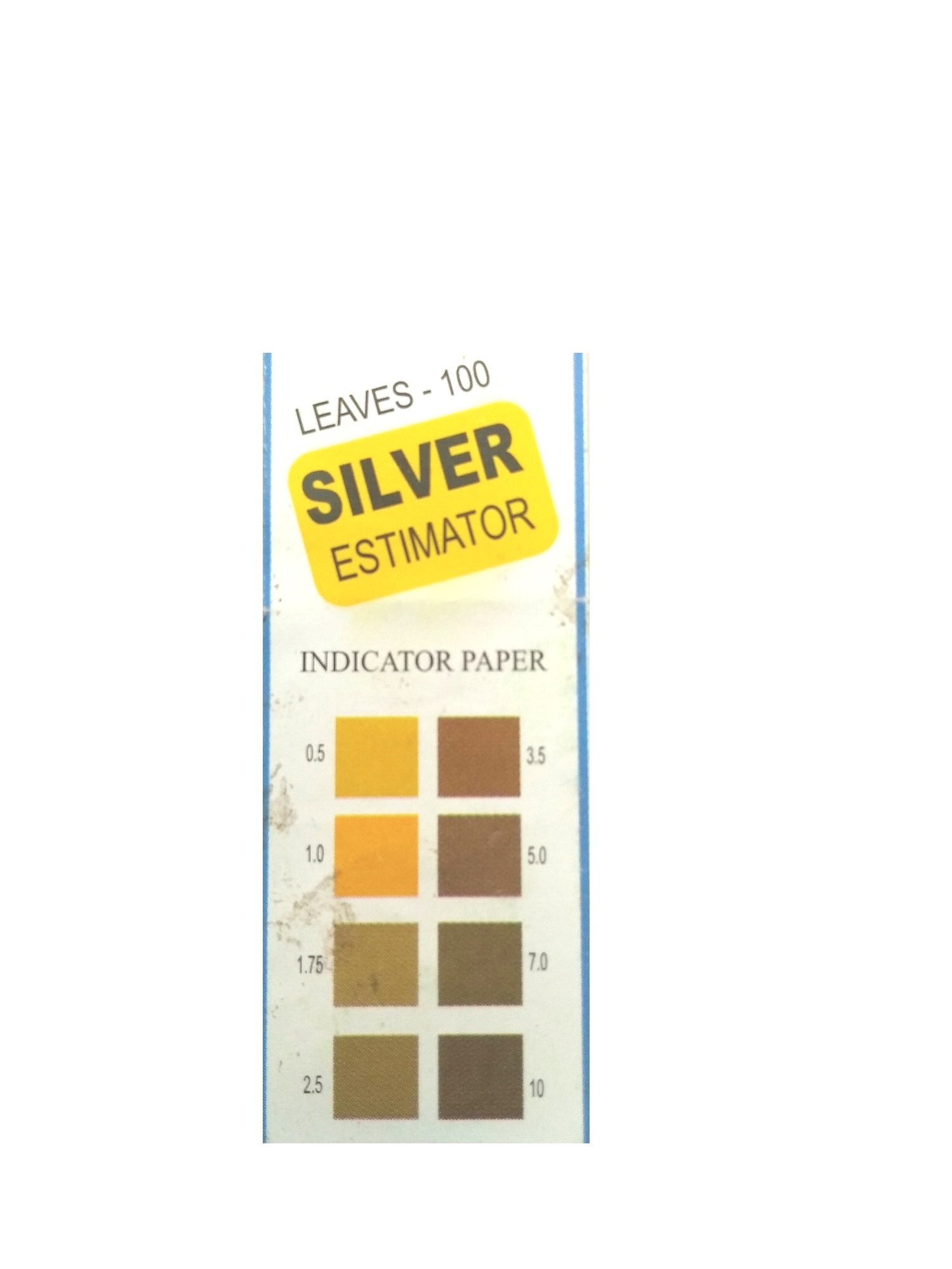 Parijata Silver Estimator pH Test Strips 0.5-10 pH Range, 100 Strips with User Manual - Accurate Water Testing for Aquariums, Pools & Hydroponics