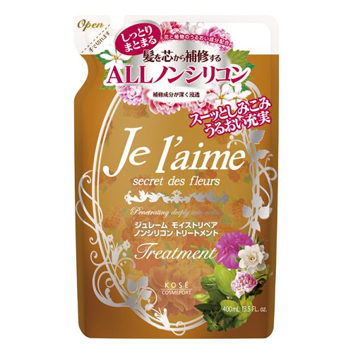 KOSE Je L'aime Moist Repair Hair Treatment Refill - Deep Conditioning Hair Mask for Dry & Damaged Hair - Salon Quality Hair Care at Home